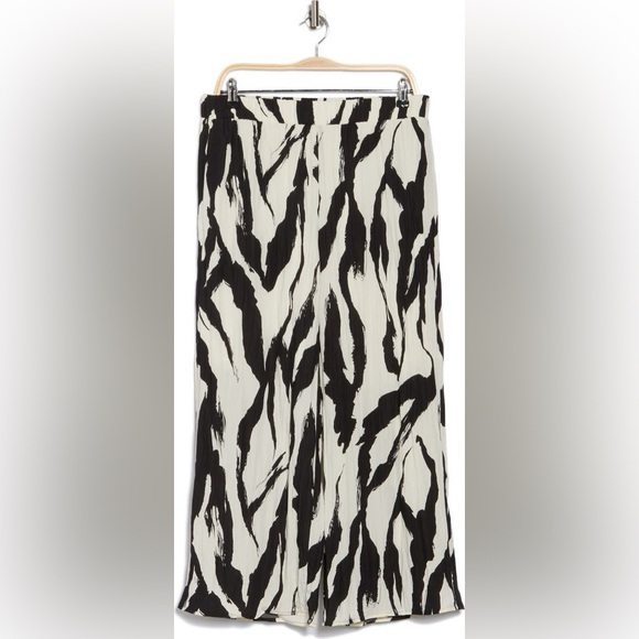 PLEIONE‎ Textured Wide Leg Pull-On Pants Size Medium New With Tags - Picture 3 of 7